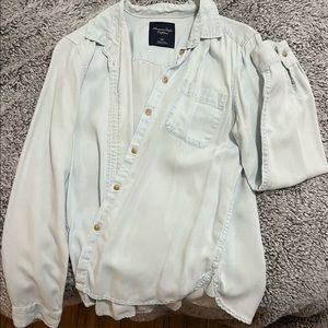 AE super soft over sized button shirt